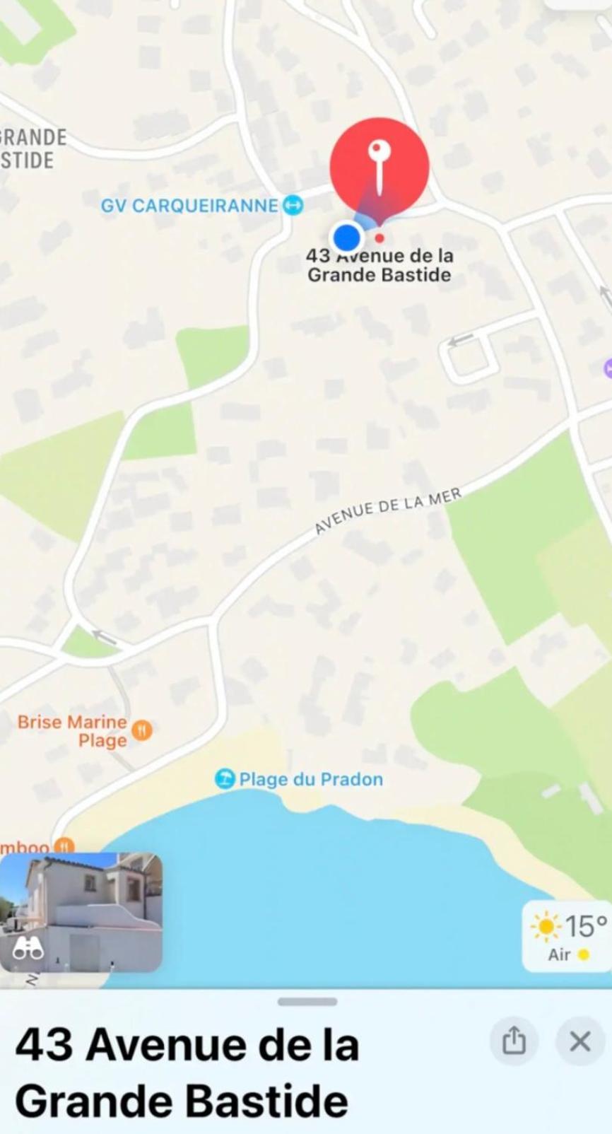 Charmant Bas De Villa Avec Terrasse A Proximite De La Plage Et Du Port Carqueiranne Extérieur photo